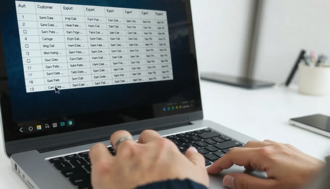 comment exporter données salestrack crm format csv